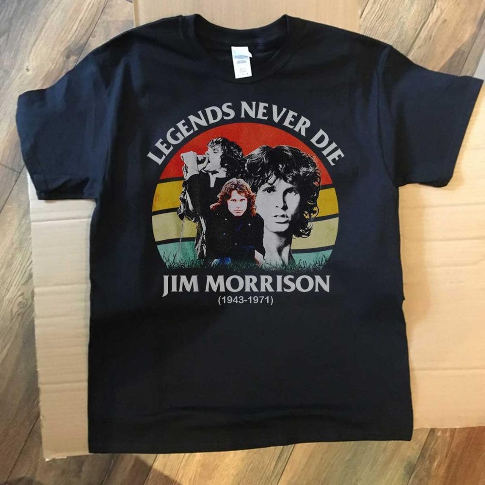 In Memory Of Jim Morrison - Unisex Black T-Shirt